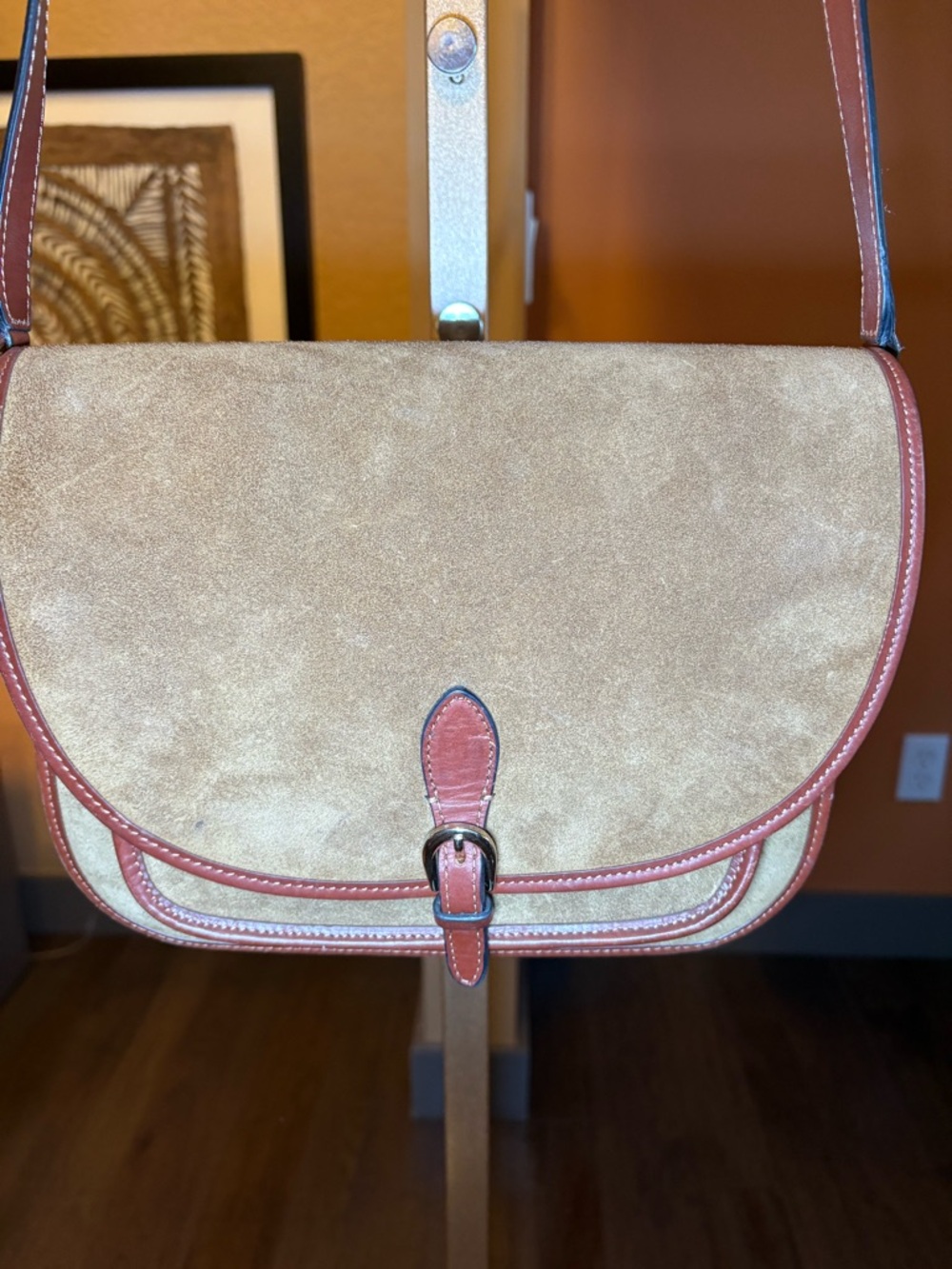 Sezane Romeo in taupe/olive suede